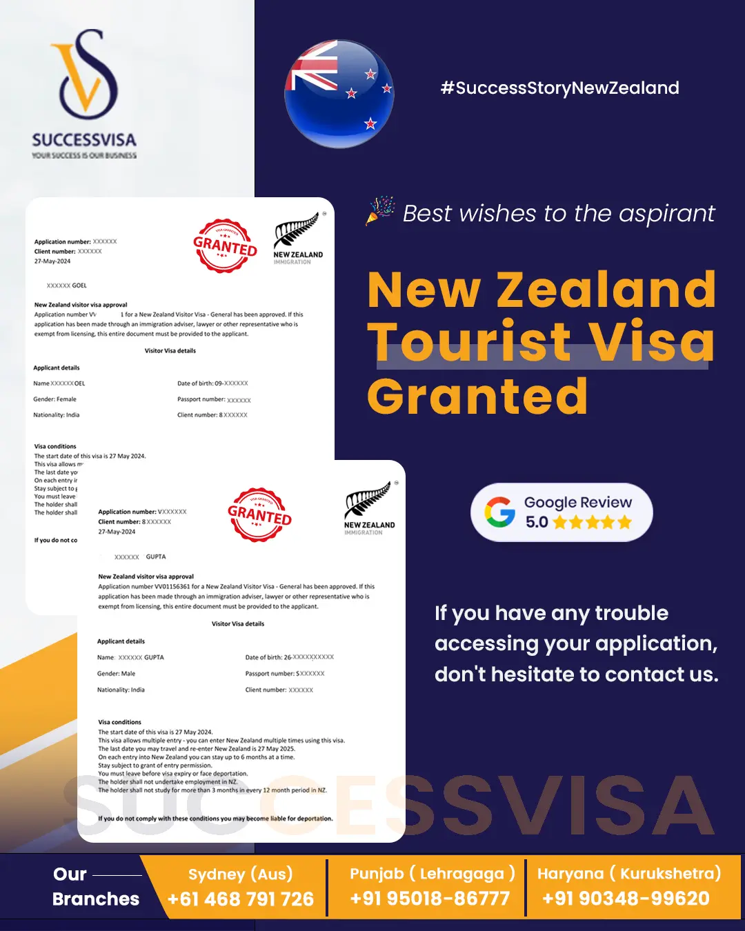 New Zealand 2 Visa Success Story 27 May